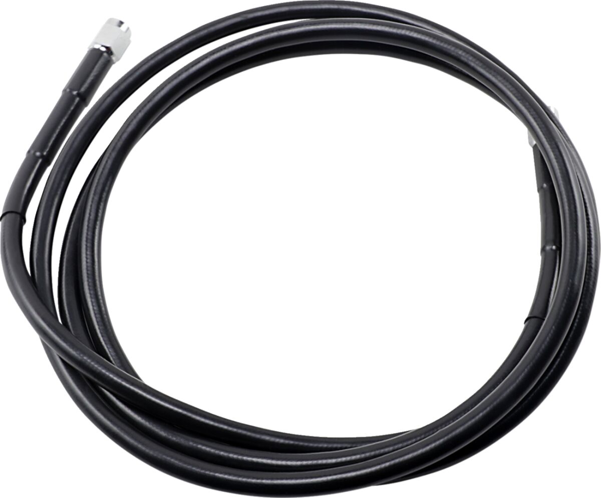 UNIVERSAL BRAKE LINE BLACK VINYL COATED STAINLESS STEEL DOT AN-3 80"