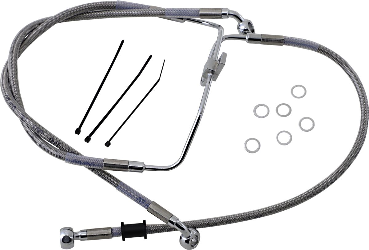 FRONT BRAKE LINE STAINLESS STEEL
