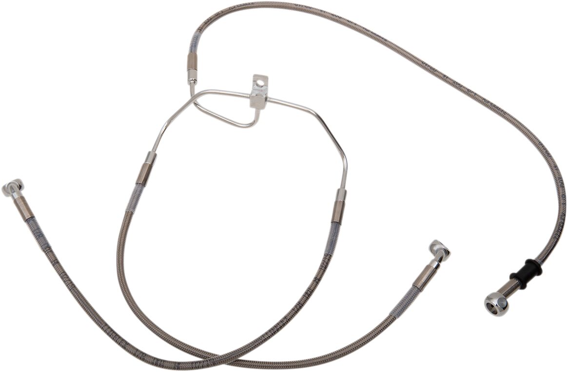 FRONT BRAKE LINE STAINLESS STEEL EXTENDED 6"