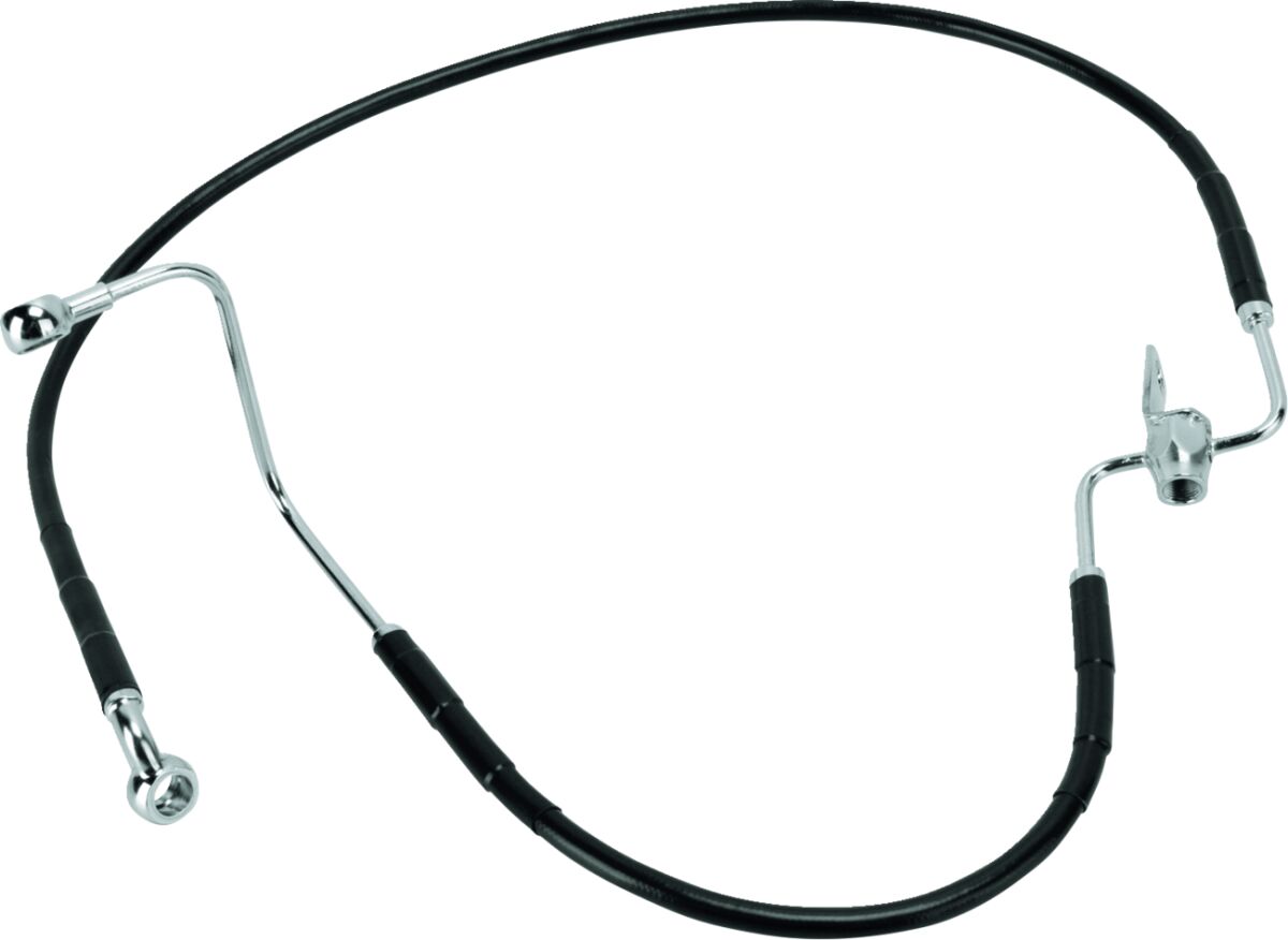 REAR BRAKE LINE BLACK VINYL COATED STAINLESS STEEL