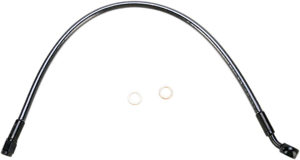 BRAKE LINE UPPER DUAL DISC NON-ABS DESIGNER CHROME BLACK