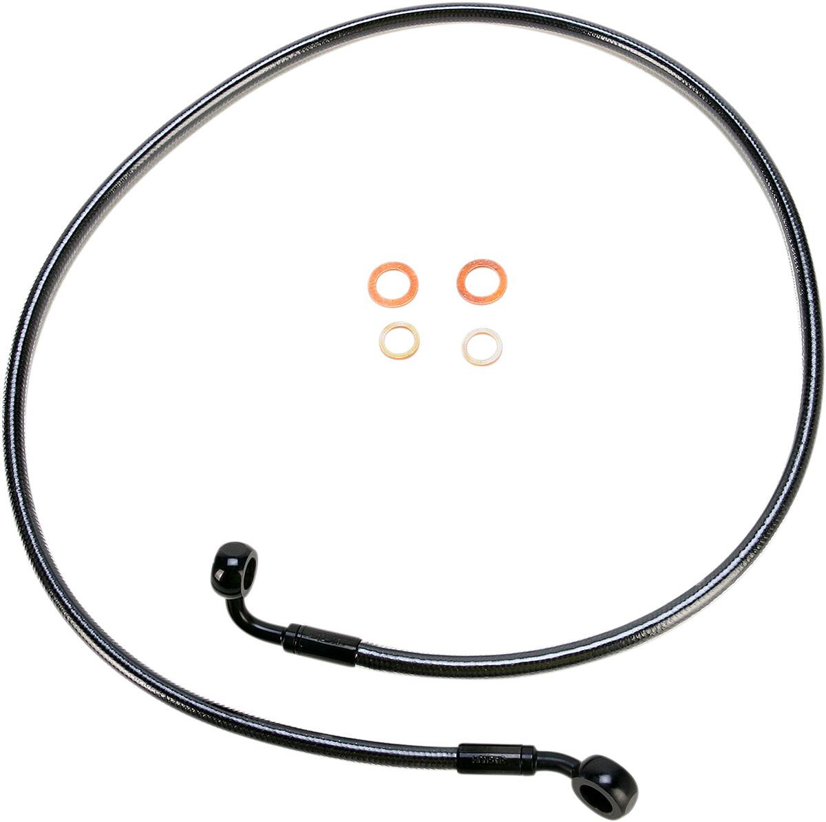 BRAKE LINE SINGLE DISC E-Z ALIGN CHROME BLACK
