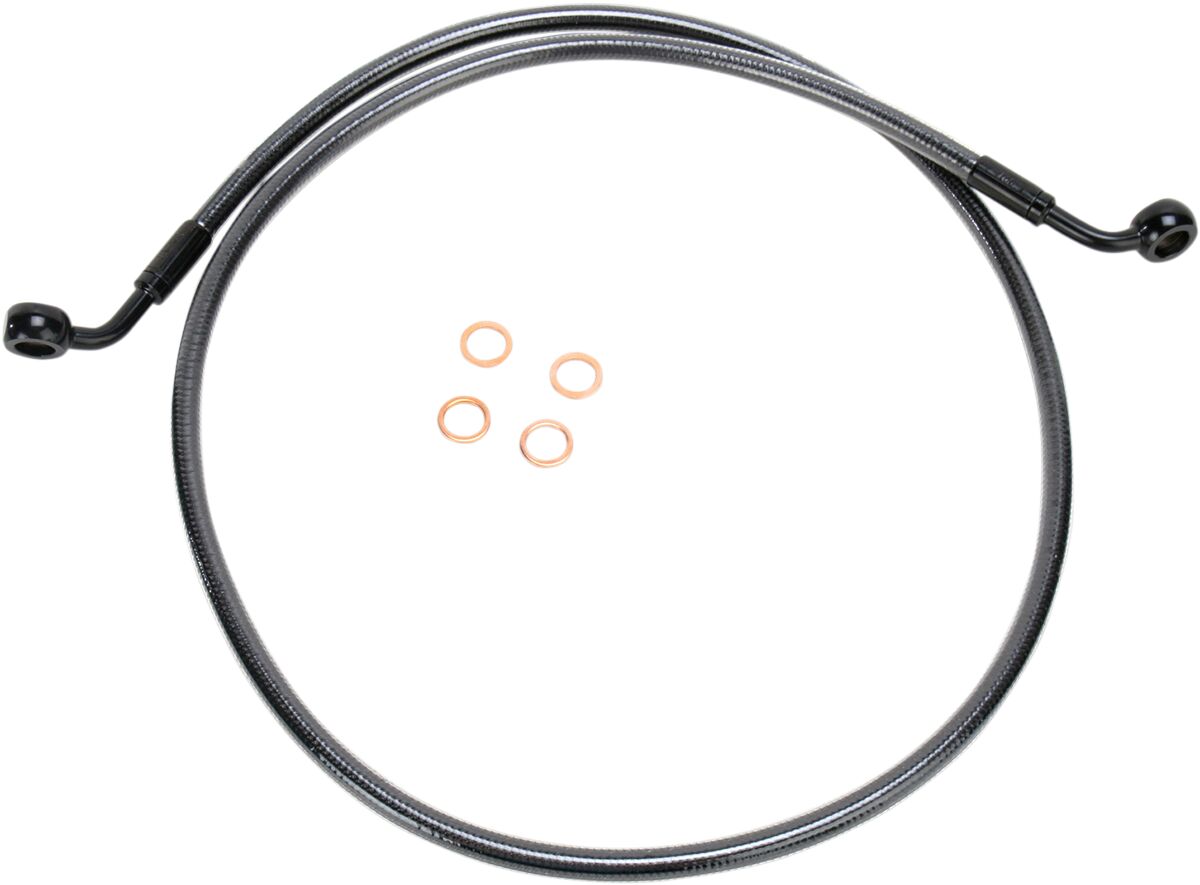 BRAKE LINE SINGLE DISC E-Z ALIGN CHROME BLACK