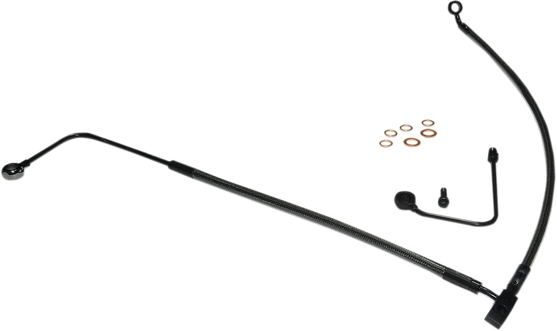 BRAKE LINE FRONT LOWER DESIGNER CLEAR JACKET CHROME BLACK