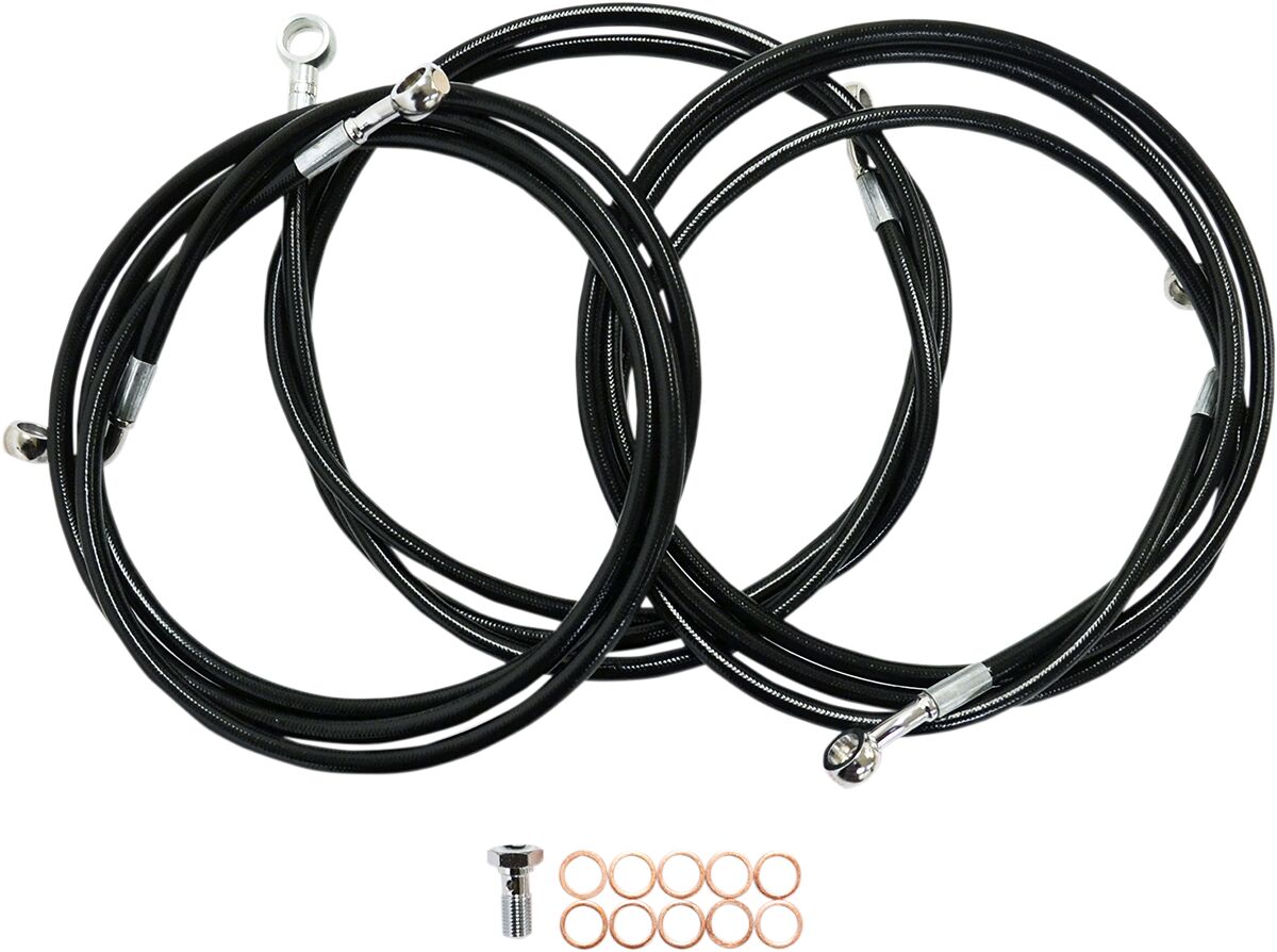 BRAKELINES BLACK FOR 15-17" APE BARS ABS MODELS HD