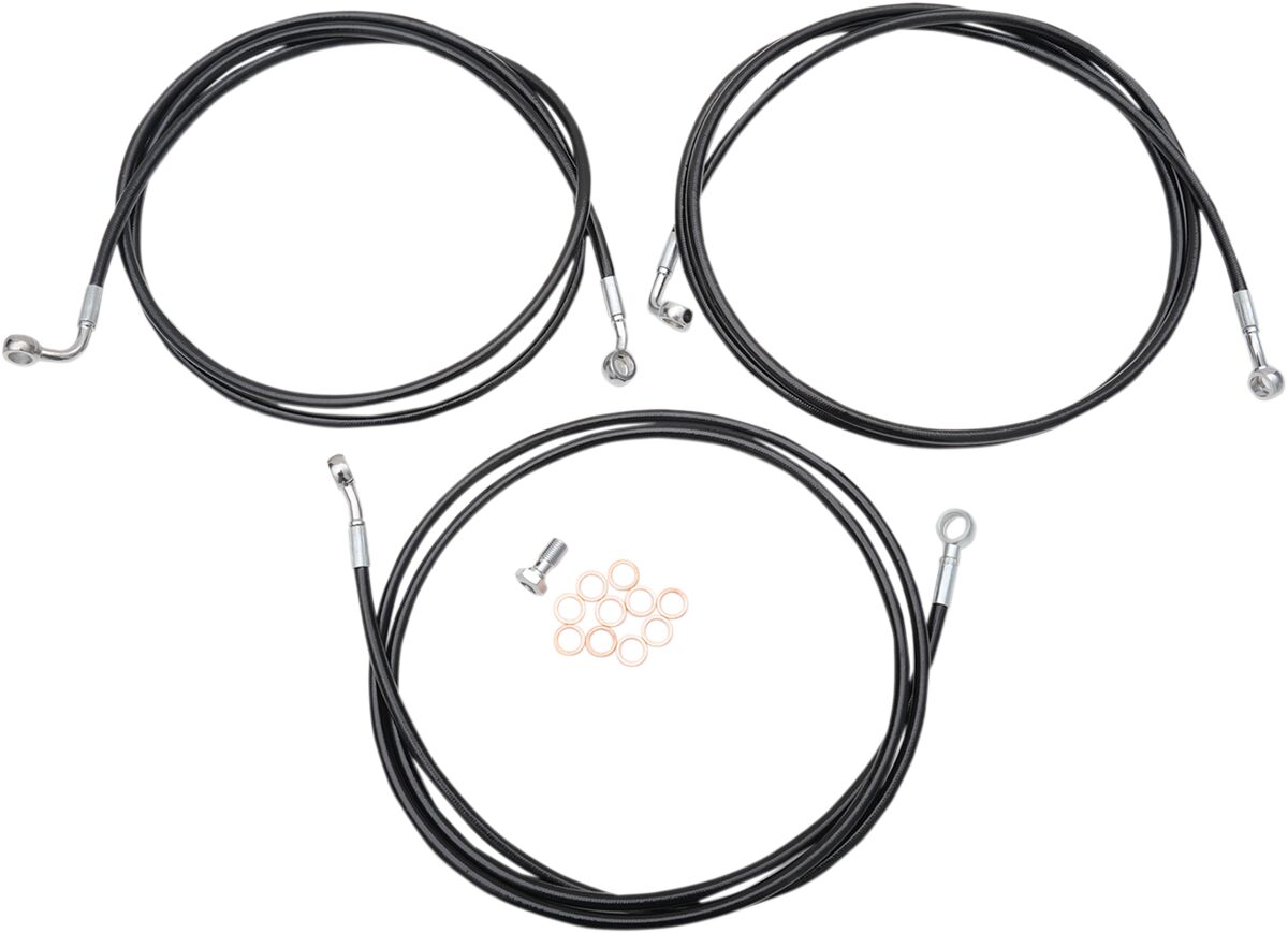 BRAKELINES BLACK FOR 18-20" APE BARS ABS MODELS HD