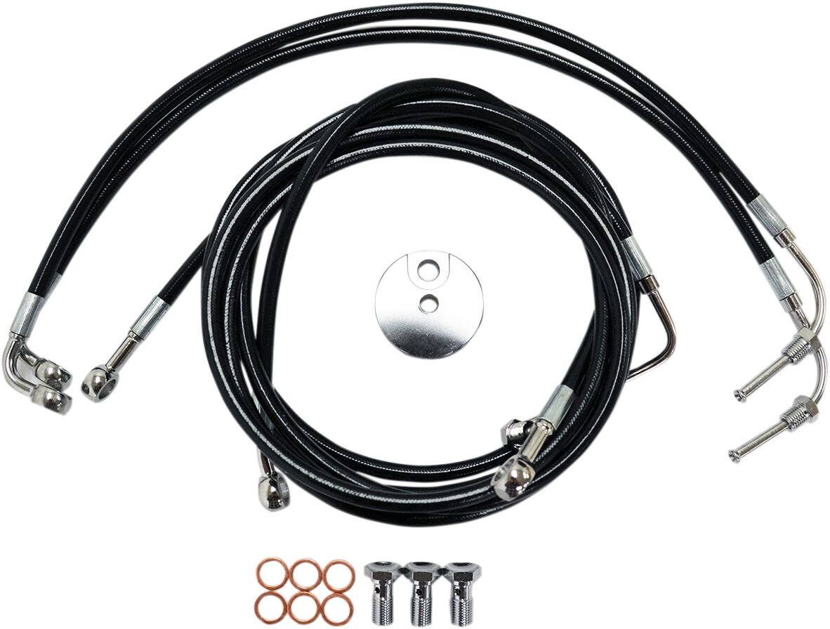 BRAKELINES BLACK FOR 12-14" APE BARS ABS MODELS HD