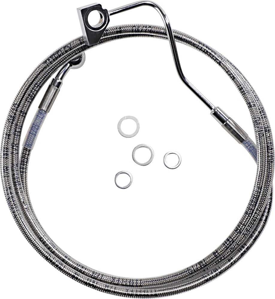 EXTENDED LENGTH FRONT STAINLESS STEEL BRAKE LINE KIT