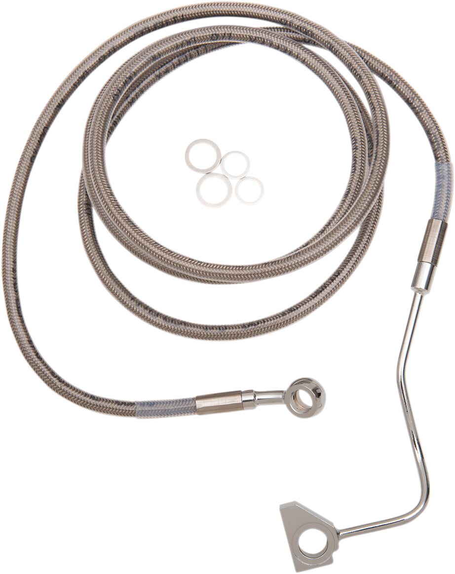 EXTENDED LENGTH FRONT STAINLESS STEEL BRAKE LINE KIT