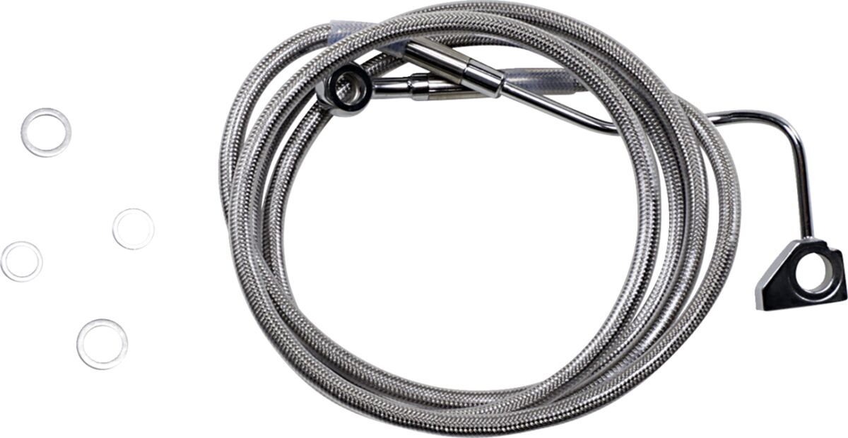 EXTENDED LENGTH FRONT STAINLESS STEEL BRAKE LINE KIT