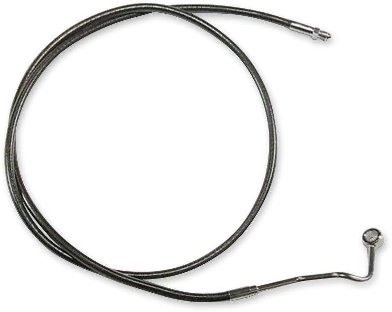 BRAKE LINE FRONT MID DUAL DISC ABS DESIGNER CHROME BLACK