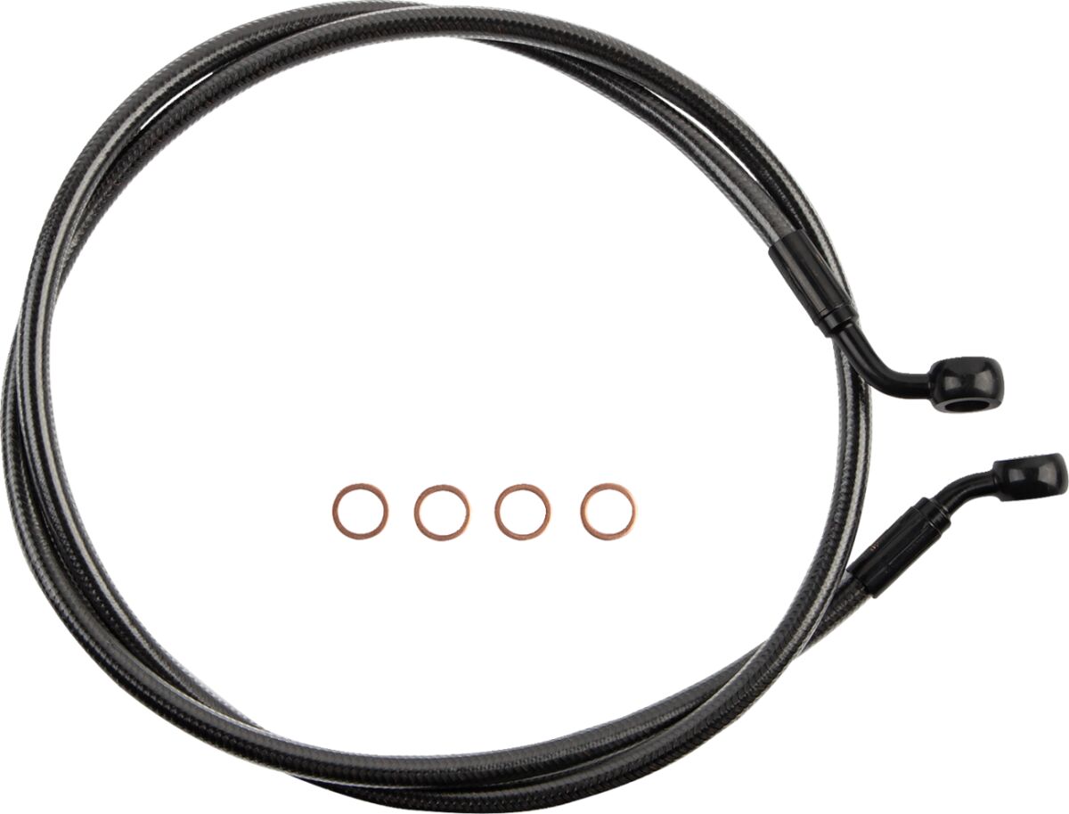 BRAKE LINE SINGLE DISC E-Z ALIGN CHROME BLACK
