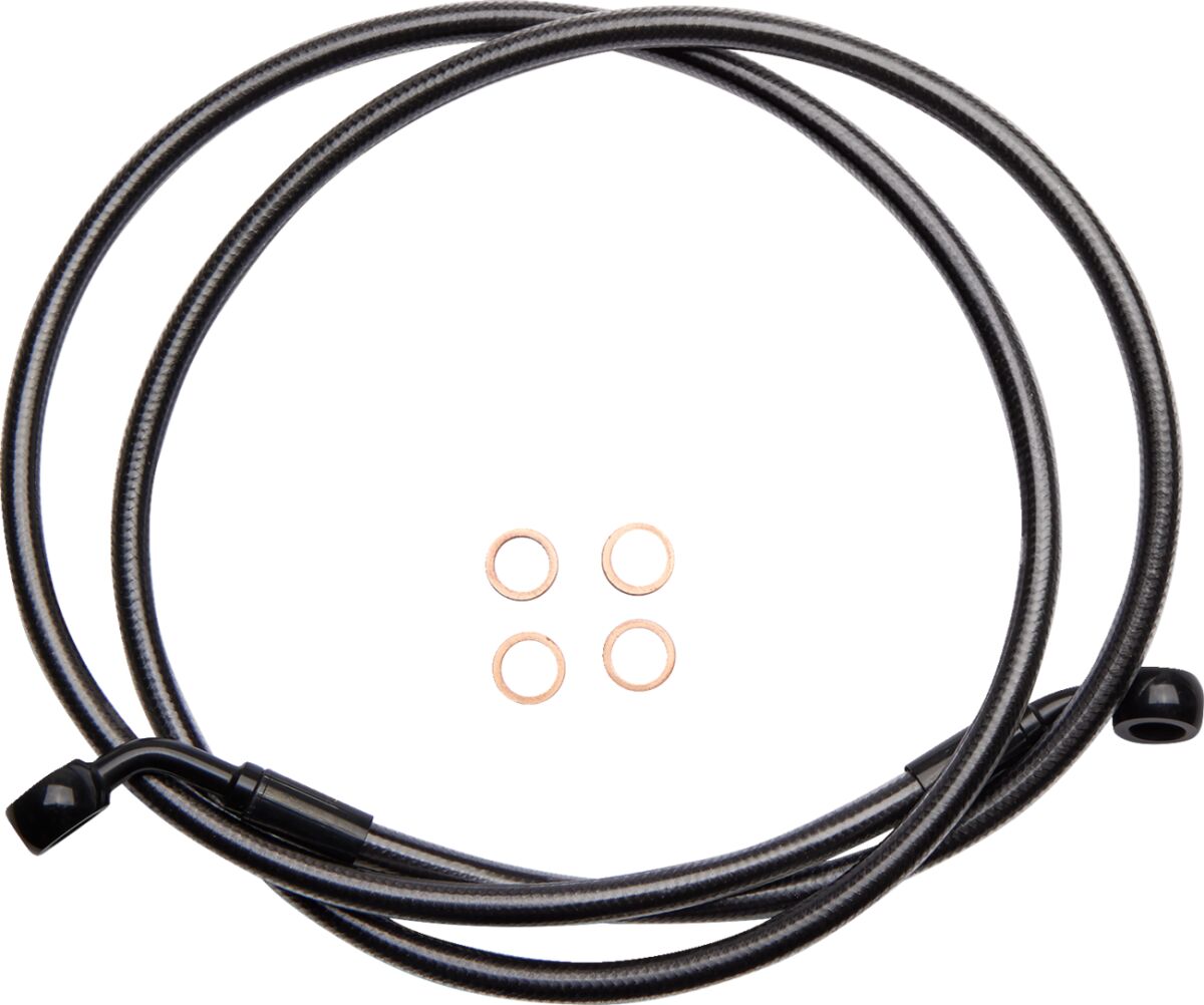 BRAKE LINE SINGLE DISC E-Z ALIGN CHROME BLACK