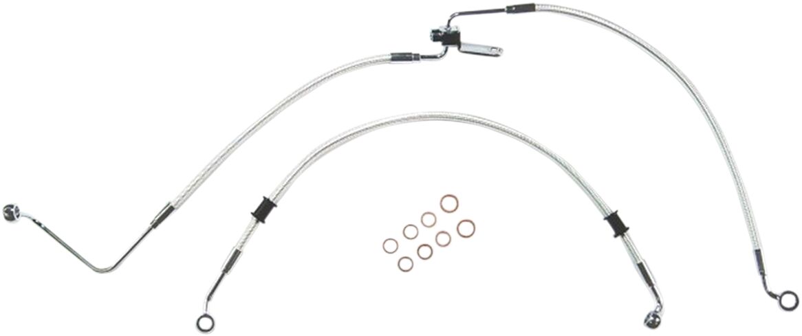 BRAKE LINE REAR ABS CLEAR JACKET STERLING CHROMITE® II NATURE