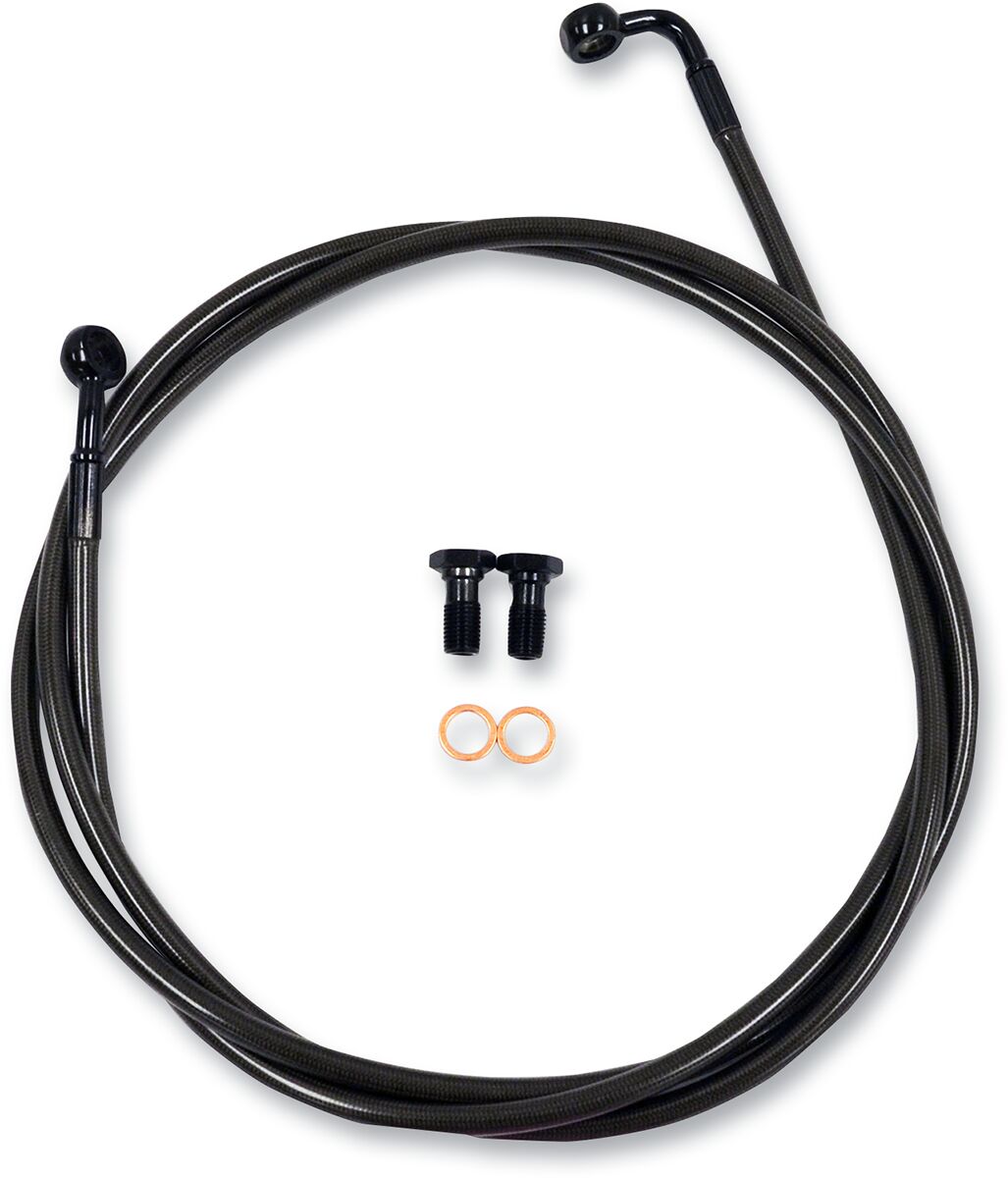 BRAKE LINE MIDNIGHT STAINLESS FOR 15"-17" APE HANGERS