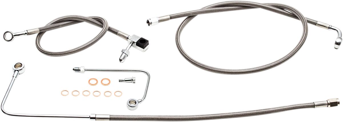 HANDLEBAR CABLE/BRAKE & CLUTCH LINE/WIRE KITS AND COMPONENTS / STAINLESS STEEL / NATURAL