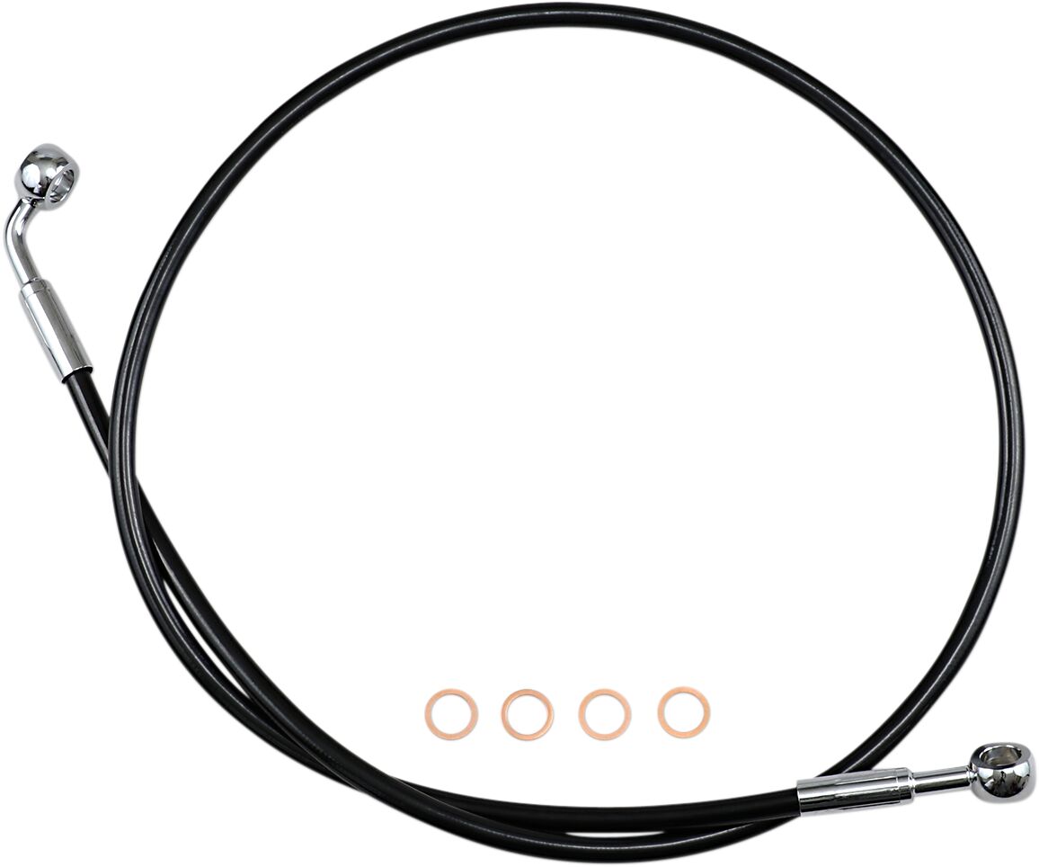 BRAKE LINE E-Z ALIGN XR NON-ABS BLACK PEARL BLACK/BRAIDED 42"
