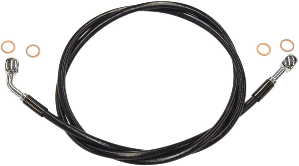 BRAKE LINE E-Z ALIGN XR NON-ABS BLACK PEARL BLACK/BRAIDED 44"