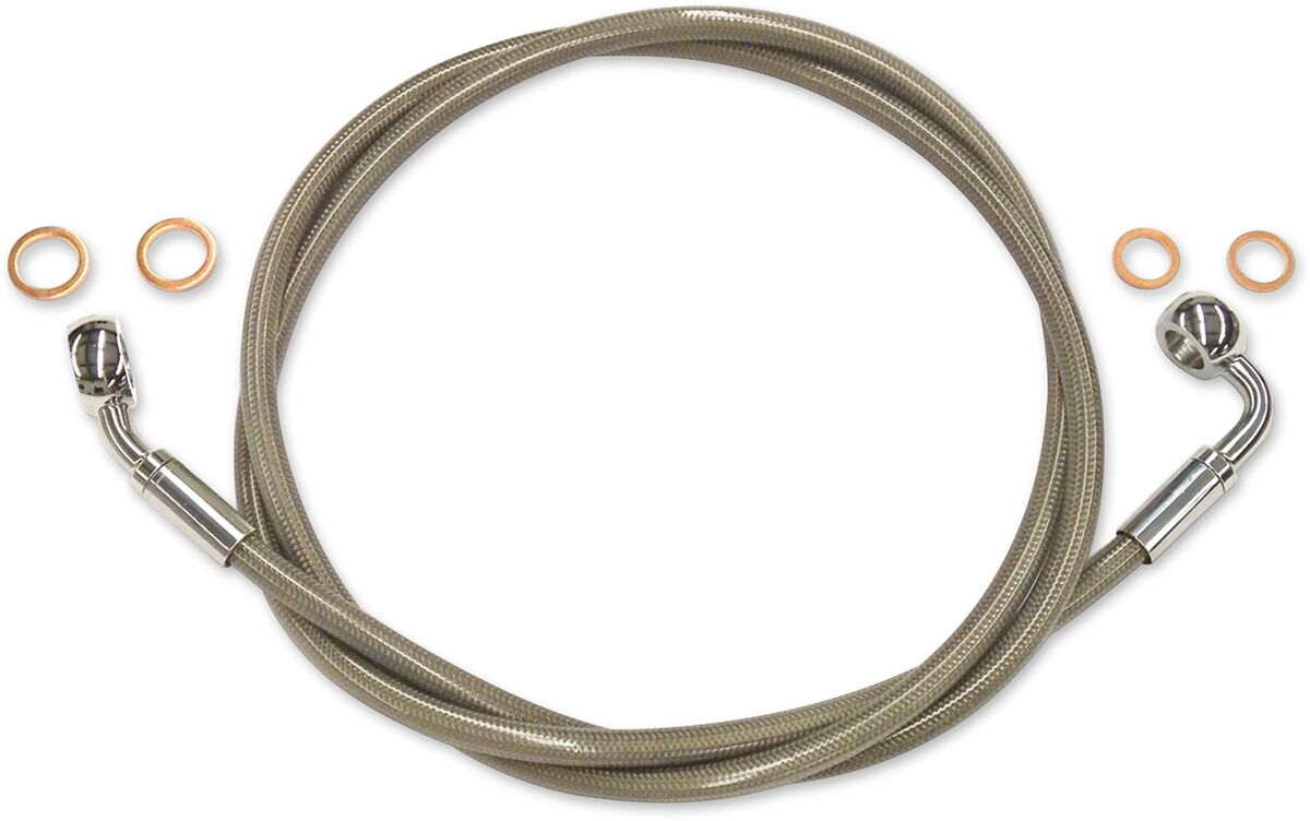 BRAKE LINE E-Z ALIGN XR NON-ABS POLISHED NATURE/CLEAR 45"