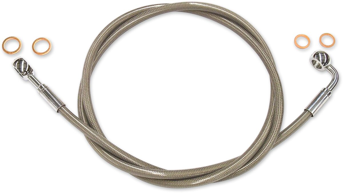 BRAKE LINE E-Z ALIGN XR NON-ABS POLISHED NATURE/CLEAR 48"