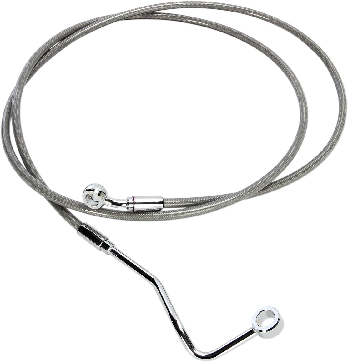 BRAKE LINE KIT ABS UPPER FRONT E-Z ALIGN XR 68" LENGTH POLISHED CHROME BRAIDED