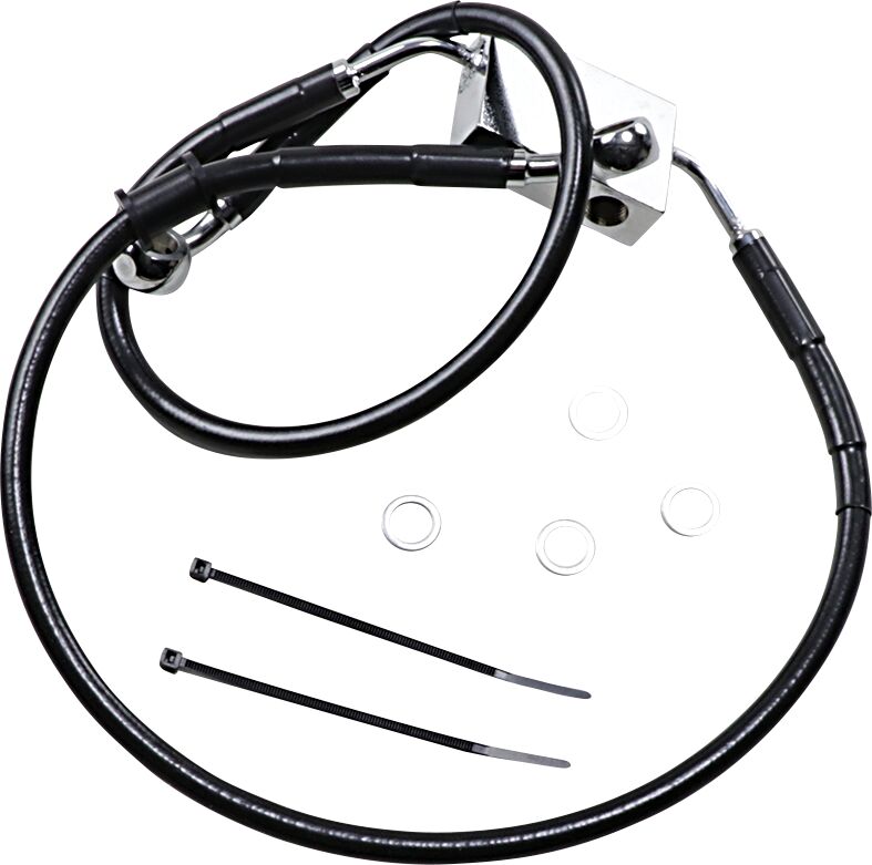 FRT BRAKE LINE XL BK +4