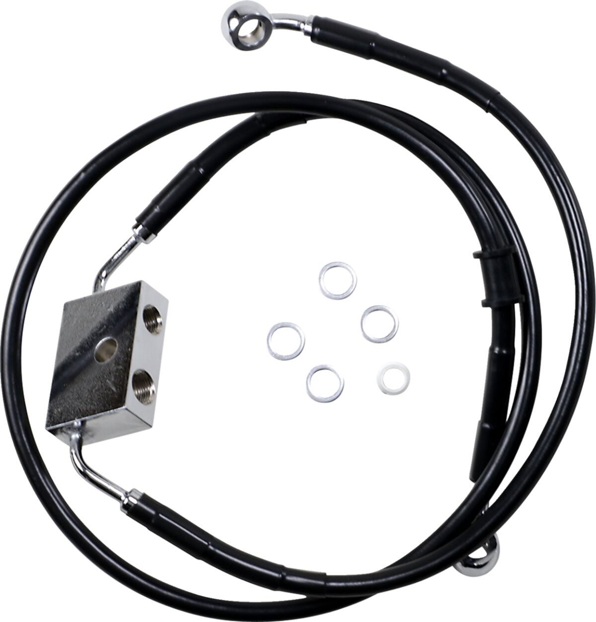 FRT BRAKE LINE XL BK +12