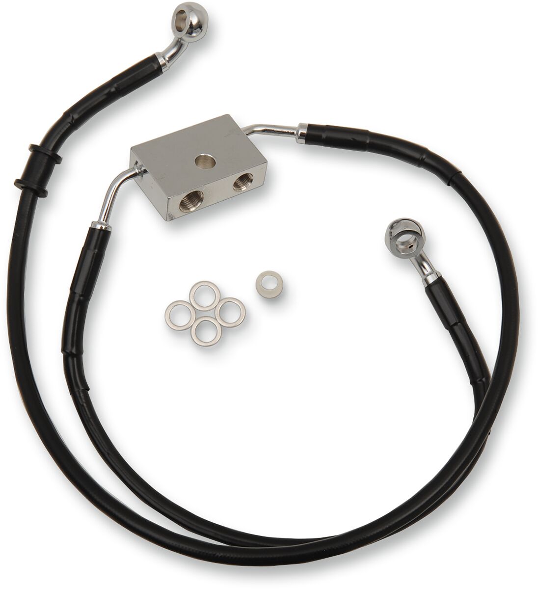 FRT BRAKE LINE XL BK +6