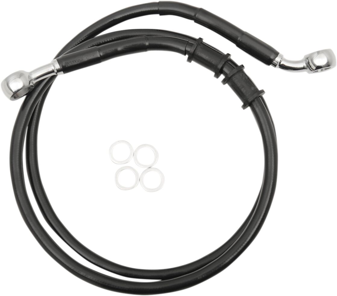FRT BRAKE LINE XL BK +6