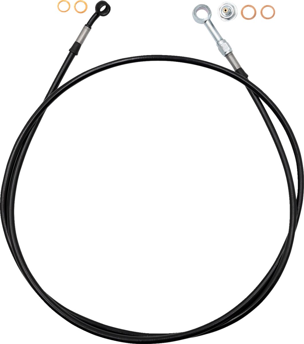 EZ Install Brake Line - 67" - Black Braid