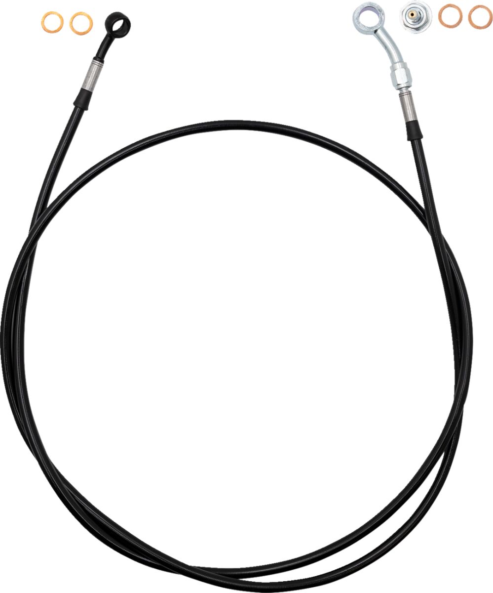 EZ Install Brake Line - 65" - Black Braid