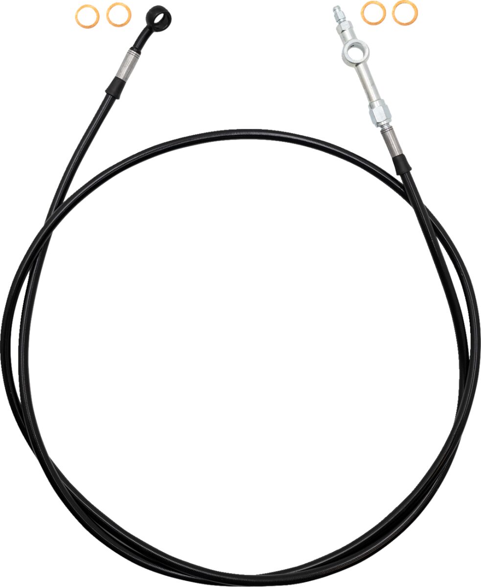 EZ Install Brake Line - 64" - Black Braid