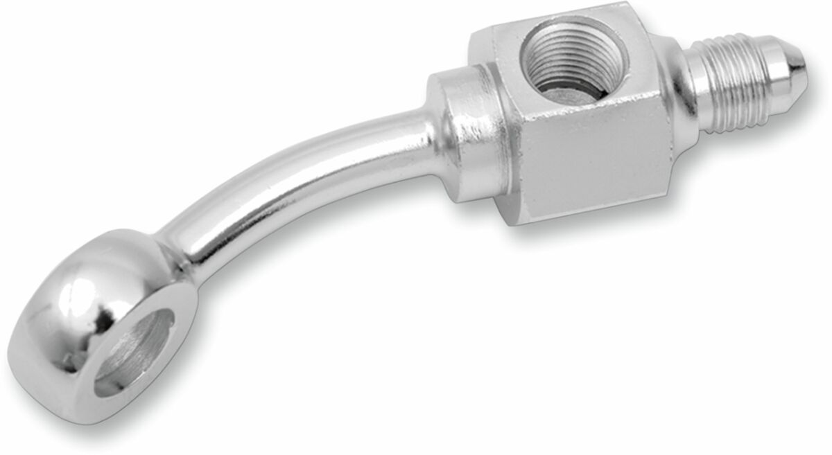 Tagumise pidurivooliku banjopoldi adapter, kroom, AN-3 35°, piduritule lüliti avaga
