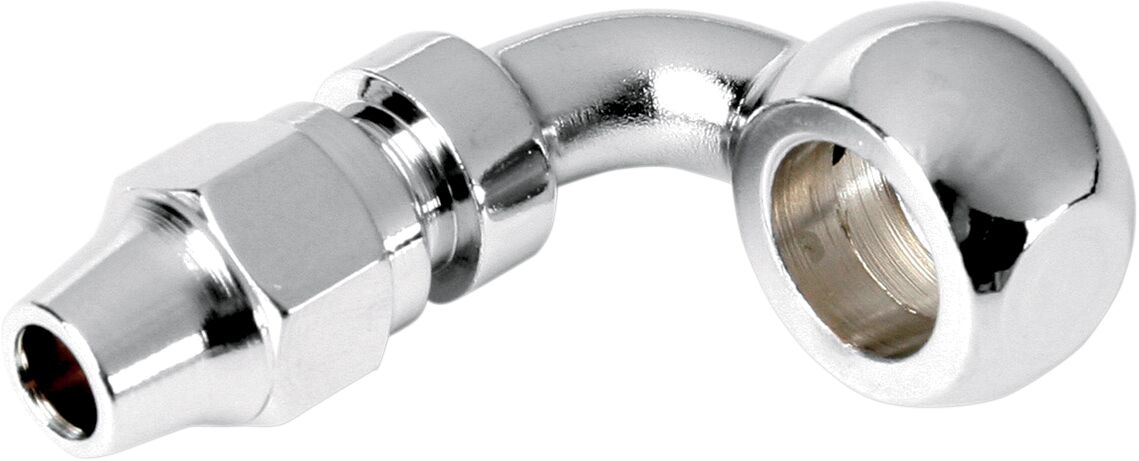 Universaalne pidurivooliku liitmik, kroom, 3/8"/10MM-BANJO 90°