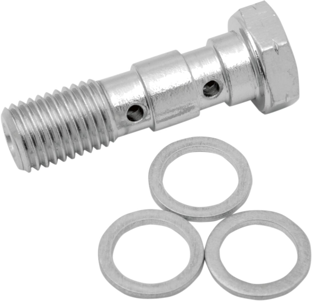 Topelt banjopolt, kroom, 10MM X 1.25