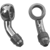 Banjo liitmik, alumiinium, 45° -03, ava-Ø 10mm, isane 3/8x24 JIC/UNF, must