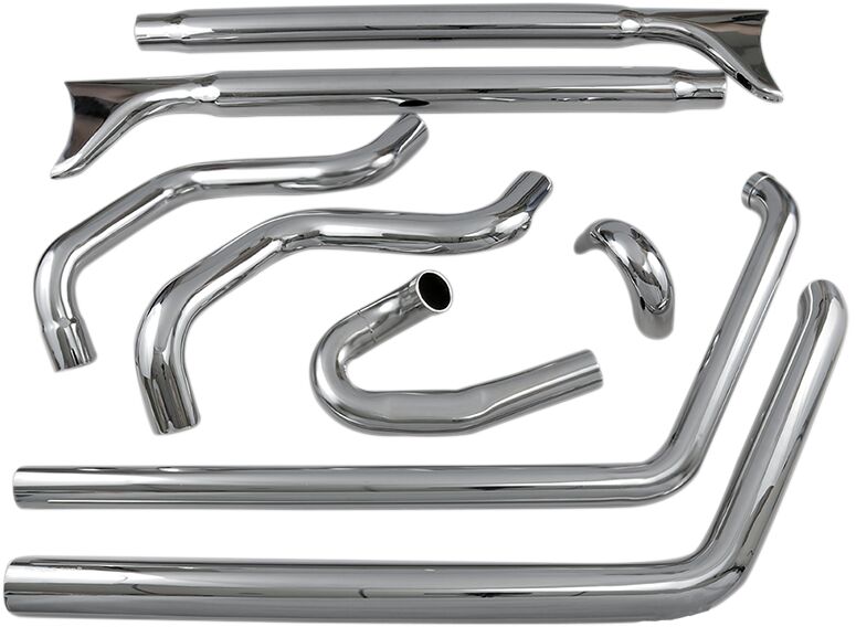 True Duals summutid, 33" pikad 2-1/4" fishtail-summutid (summutuselemendita)