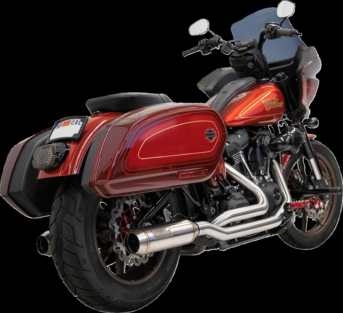 Summuti True Dual, roostevaba teras, koos 4" summutiga, M8 Softail 18-23