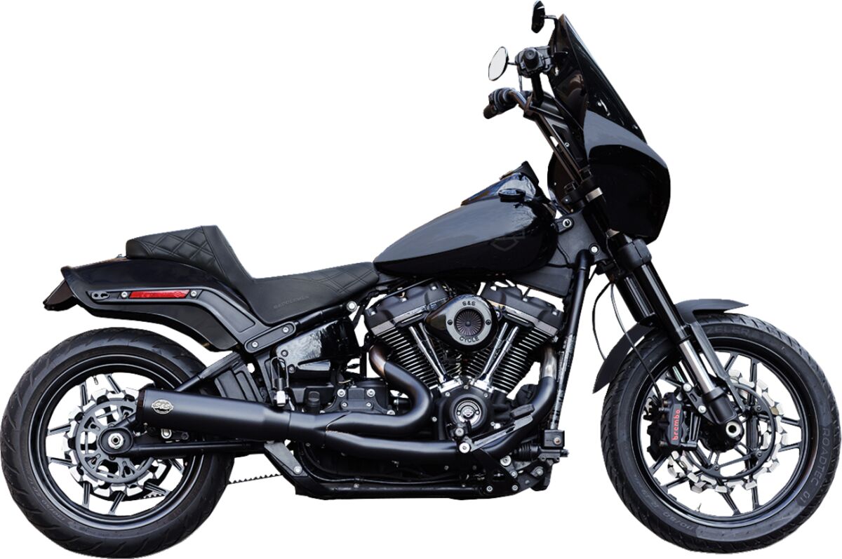 Summuti 2:1 Qualifier, ainult võidusõiduks, must, M8 Softail 2018-23