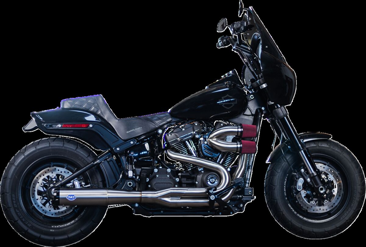 Summuti Superstreet 2:1, harjatud roostevaba teras, ainult võidusõiduks, M8 Softail 2018-24