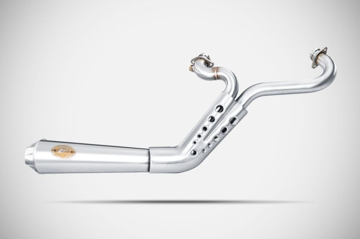 Kooniline täisväljalaskesüsteem HD-Sportster 2in1, poleeritud