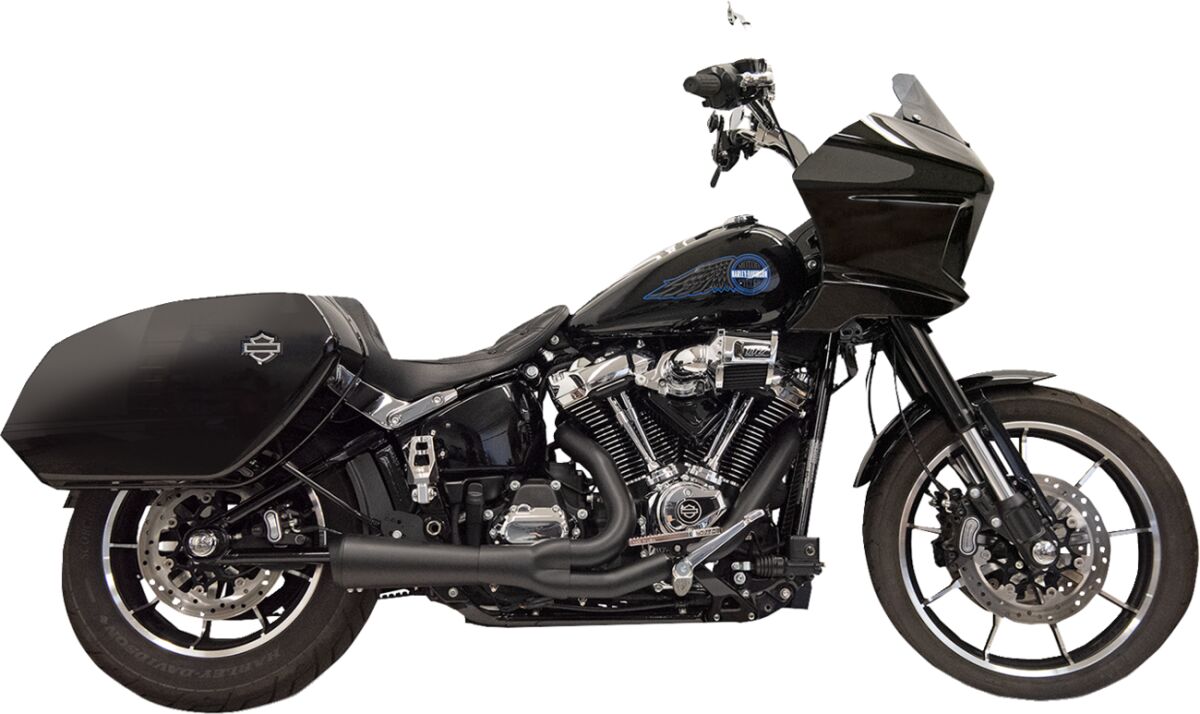 Summuti Short Ripper 2:1 Megaphone'iga, must, M8 Softail