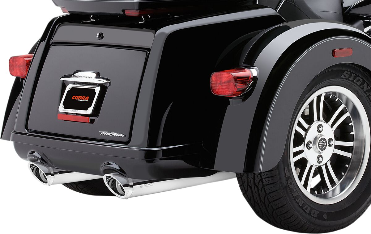 Slip-on summutid 3-3/4", ümar, Tri Glide, kroom
