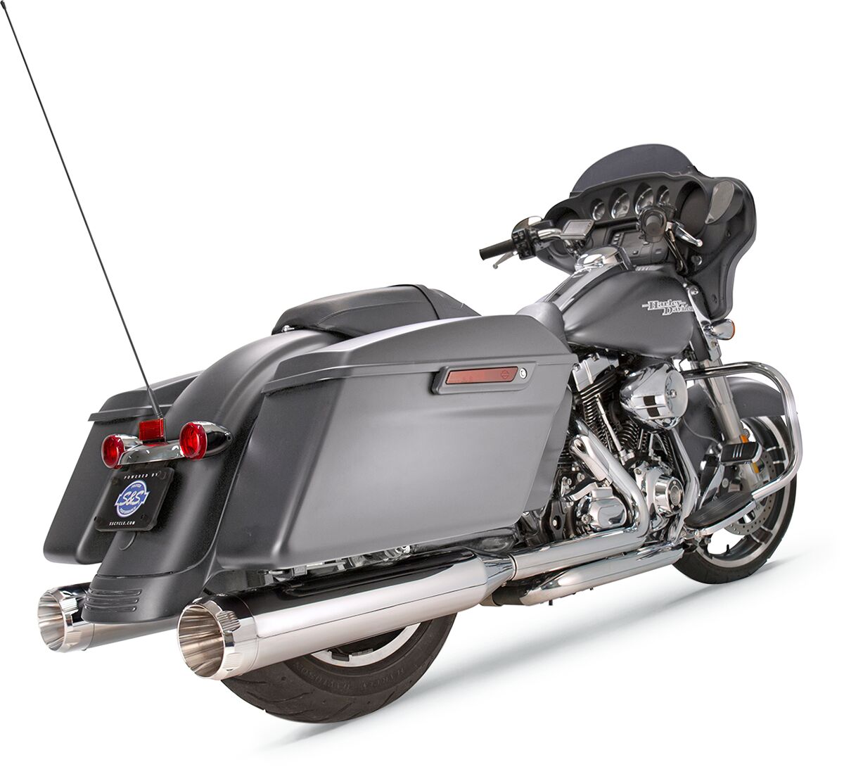 Slip-on summuti 4.5" MK45, kroomitud Thruster otsakork, kroomitud kere