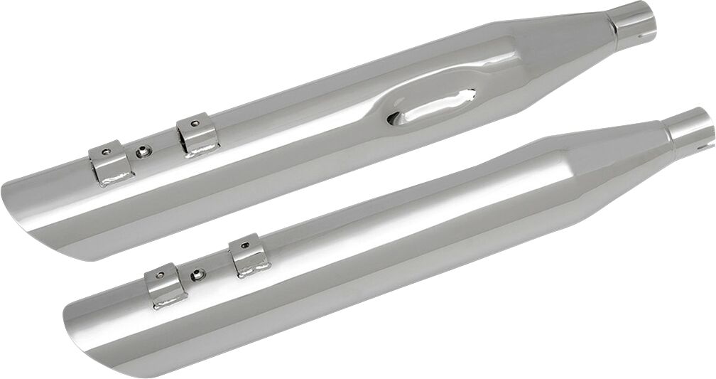 Slip-on summutid 3.5", kaldlõikega alla, kroom
