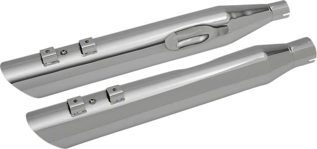 Slip-on summutid 3.5", kaldlõikega alla, kroom