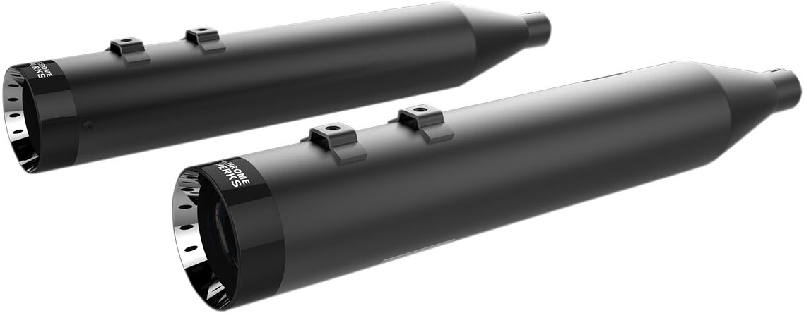 Slip-on summutid 4.5" HP-Plus®, mustade Turbine otsakorkidega, must/must