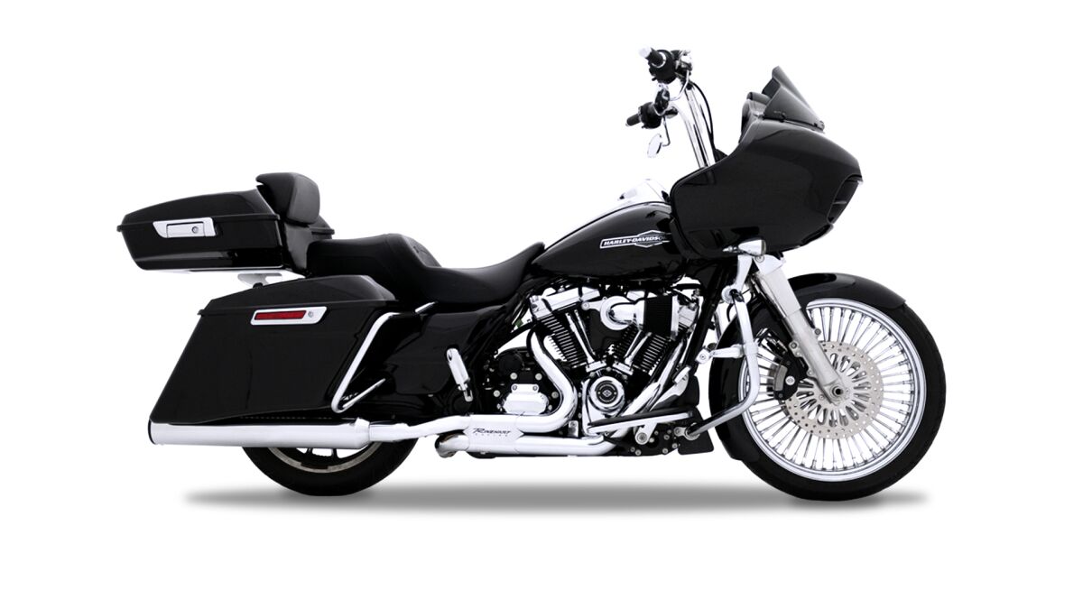 4.5" HP45 XL slip-on summuti, kroom, musta otsakorgi ja embleemiga