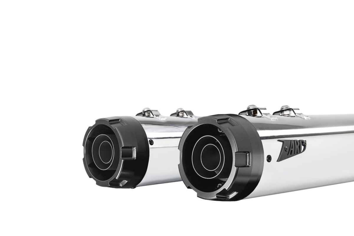 4.5 INCHES SLIP-ONS MUFFLER STAINLESS STEEL CHROME HOMOLOGATED