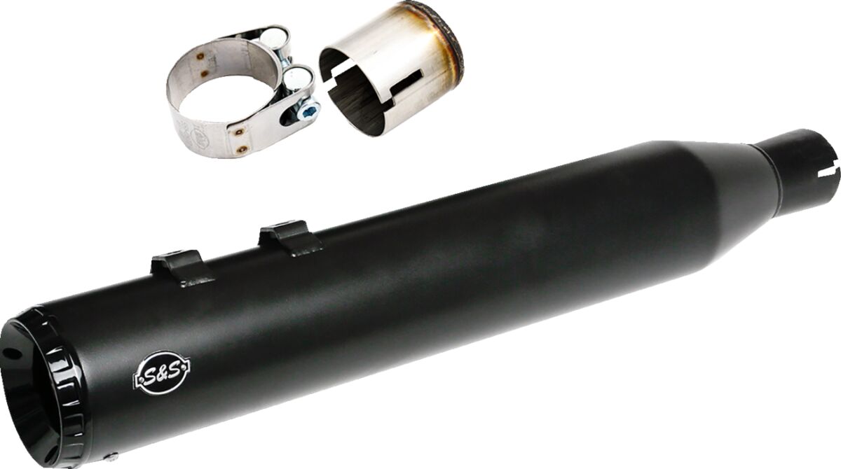 Summuti komplekt 2-1 OEM EU väljalaskekollektorile - 4.5" - M8, must